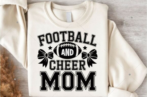 Football and Cheer Mom PNG,Cheer Mom SVG