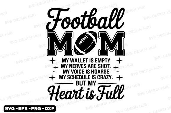 Football Mom SVG: A Game Day Design for Real Embroidery Projects