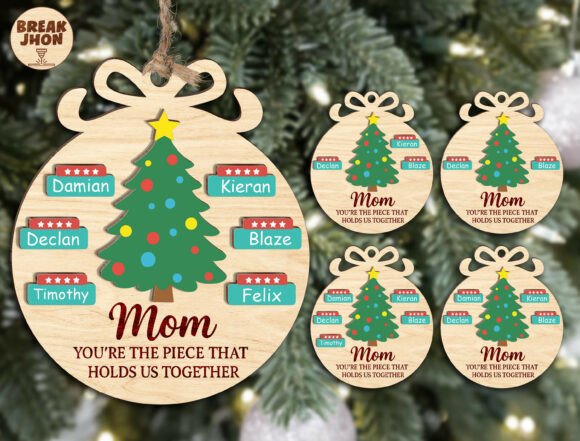 Mom-Centric Christmas Charm in Embroidery