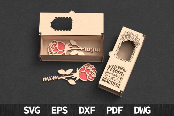 Mom Rose Gift Box SVG Laser Cut Review